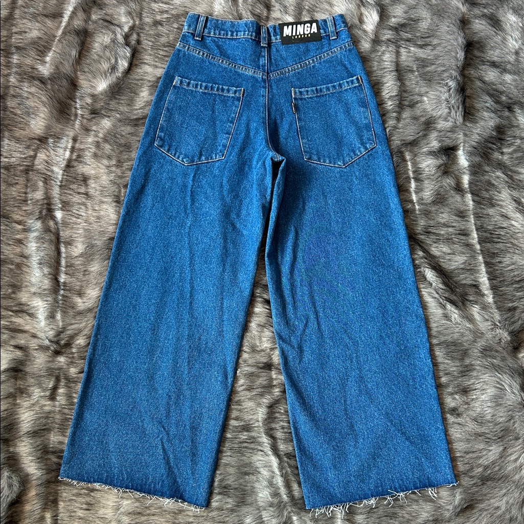 Nwt Minga London Extra Wide Leg Jeans Y2k Style Women’s Size 24 — image 8 of 8